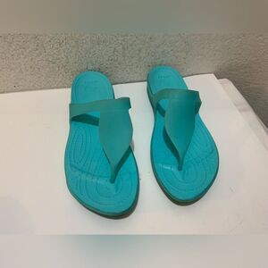 Crocs Sandals Rio Flip Women Tropical Teal Size 10
